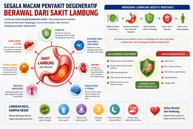 Gangguan Lambung dan Kaitannya dengan Penyakit Degeneratif